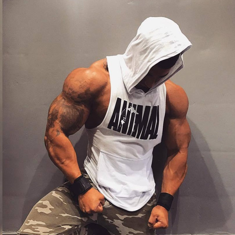 Gyms Fitness Hooded Sleeveless Shirt - reign-aesthetics