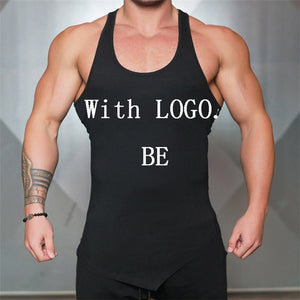 Create Your own LOGO/Text Mens Bodybuilding Stringers Tank Tops - reign-aesthetics