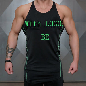 Create Your own LOGO/Text Mens Bodybuilding Stringers Tank Tops - reign-aesthetics