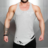 Create Your own LOGO/Text Mens Bodybuilding Stringers Tank Tops - reign-aesthetics