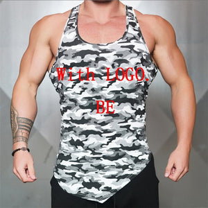 Create Your own LOGO/Text Mens Bodybuilding Stringers Tank Tops - reign-aesthetics