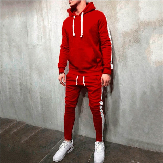 Hip Hop Tracksuit Gym Jogging Suits 2pcs Set - reign-aesthetics