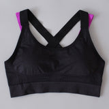 Women Stitching Color Yoga Top Sports Bra - reign-aesthetics