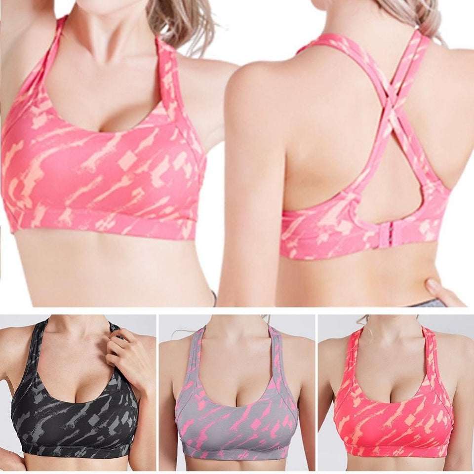 Cross Strap Back Women Sports Bra - reign-aesthetics