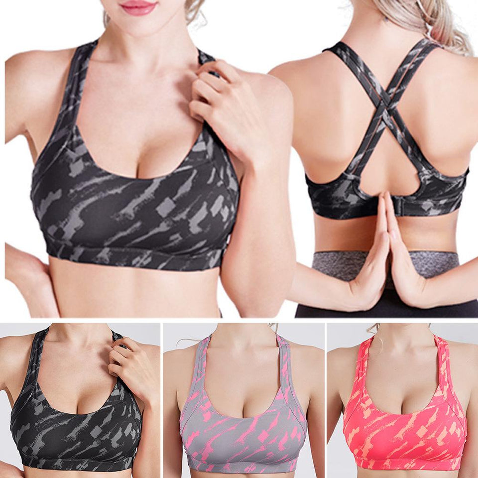 Cross Strap Back Women Sports Bra - reign-aesthetics