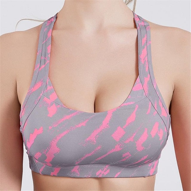 Cross Strap Back Women Sports Bra - reign-aesthetics