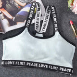 Letter Sports Bra - reign-aesthetics