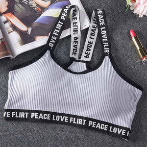 Letter Sports Bra - reign-aesthetics