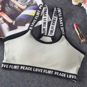 Letter Sports Bra - reign-aesthetics